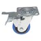 Vestil Elastic Rubber Swivel With Total Brake Caster 4 In. Diameter x 2 In. Width 550 lb Blue/Black CST-BB-4X2ER-SWTB - alternate 2